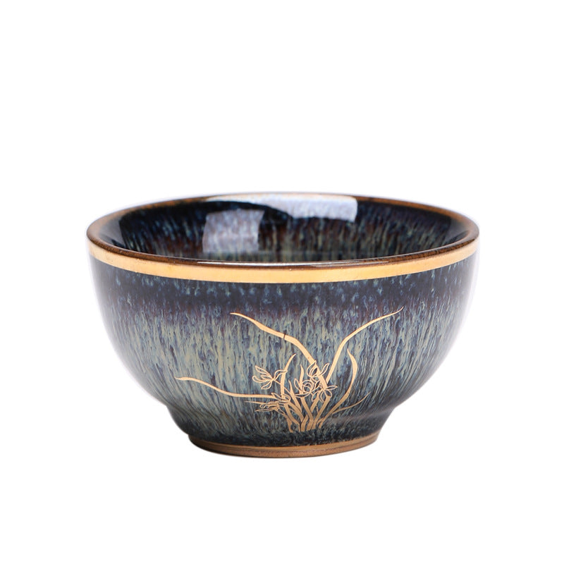 Unique Kiln-Change Tea Cup, One-of-a-Kind Master Cup, Kung Fu Tea Set Single Bowl