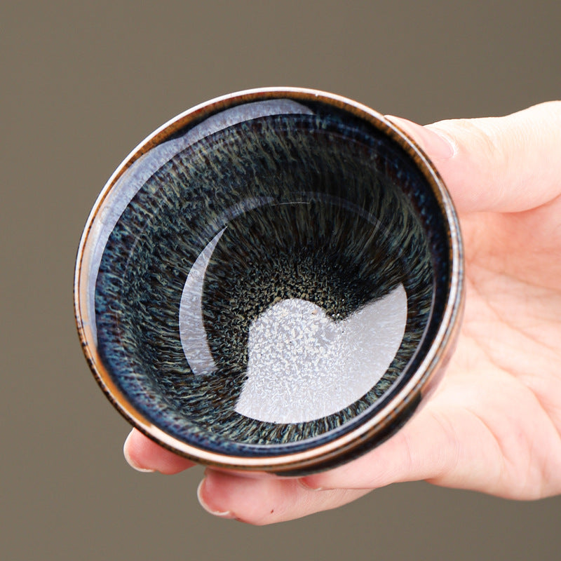 Unique Kiln-Change Tea Cup, One-of-a-Kind Master Cup, Kung Fu Tea Set Single Bowl