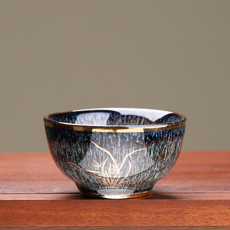 Unique Kiln-Change Tea Cup, One-of-a-Kind Master Cup, Kung Fu Tea Set Single Bowl