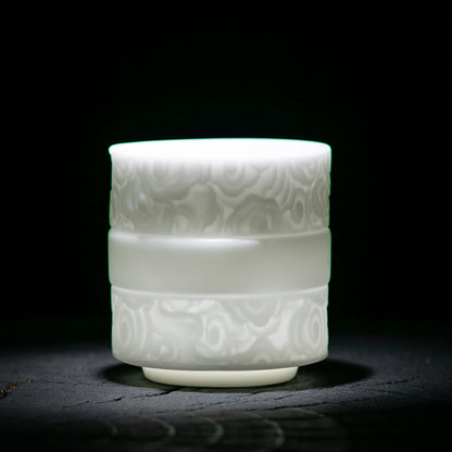 [Warm and Jade-like] Ice Type Master Cup Single Cup Kung Fu Tea Set Special