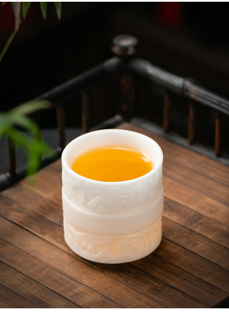 [Warm and Jade-like] Ice Type Master Cup Single Cup Kung Fu Tea Set Special