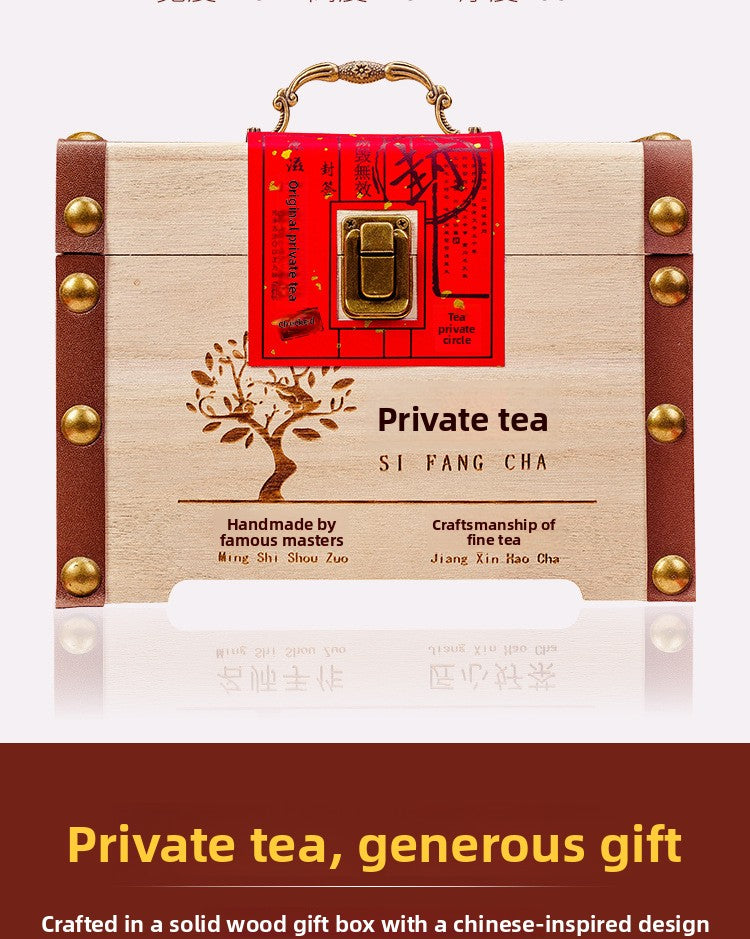 Anxi Strong Fragrance Tieguanyin Oolong Tea 500g Solid Wood Gift Box Traditional Charcoal Roasting Craft High Mountain Orchid Fragrance Seven Pours of Residual Fragrance