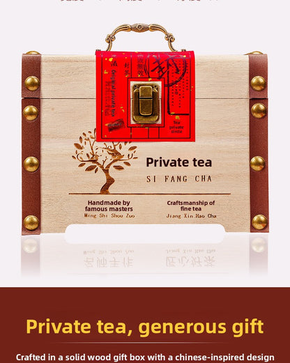 Anxi Strong Fragrance Tieguanyin Oolong Tea 500g Solid Wood Gift Box Traditional Charcoal Roasting Craft High Mountain Orchid Fragrance Seven Pours of Residual Fragrance
