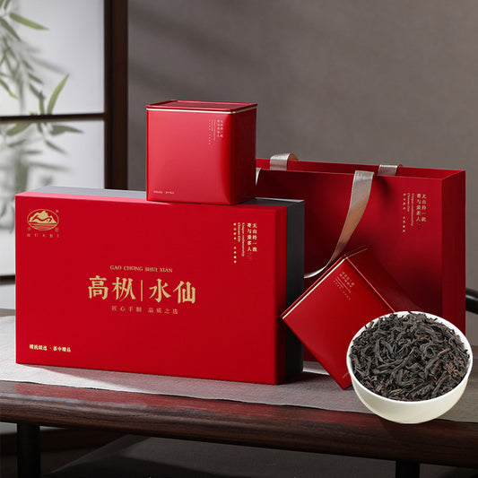 Wuyi Mountain High Bush Shui Xian Rock Tea - 300g Gift Box | Aged Bush Oolong with Orchid & Mineral Notes