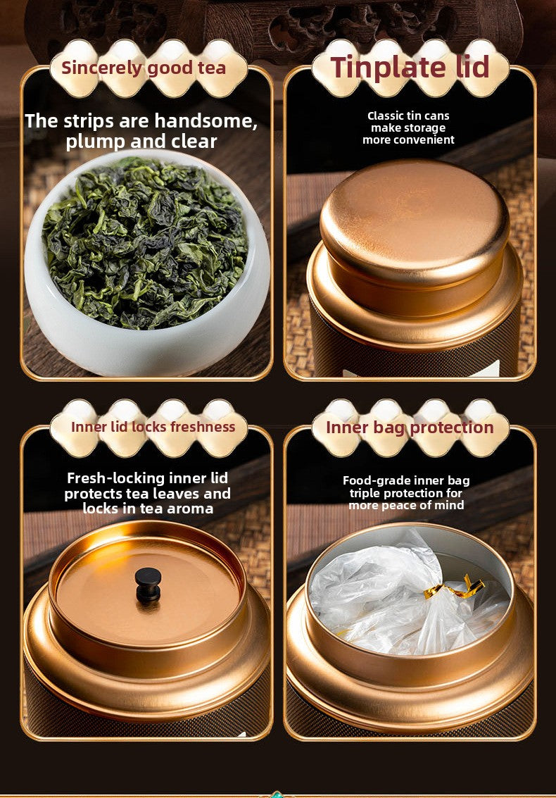 Black Obsidian Series Anxi Oolong Tea Tieguanyin Tea 250g with Gift Bag and Tin Box Strong Aroma Gift