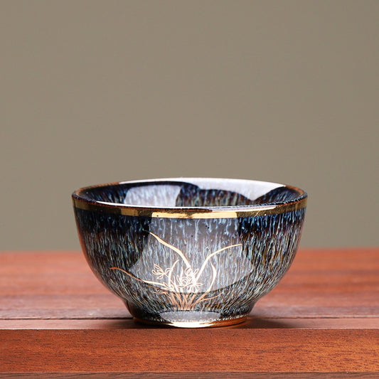 Unique Kiln-Change Tea Cup, One-of-a-Kind Master Cup, Kung Fu Tea Set Single Bowl
