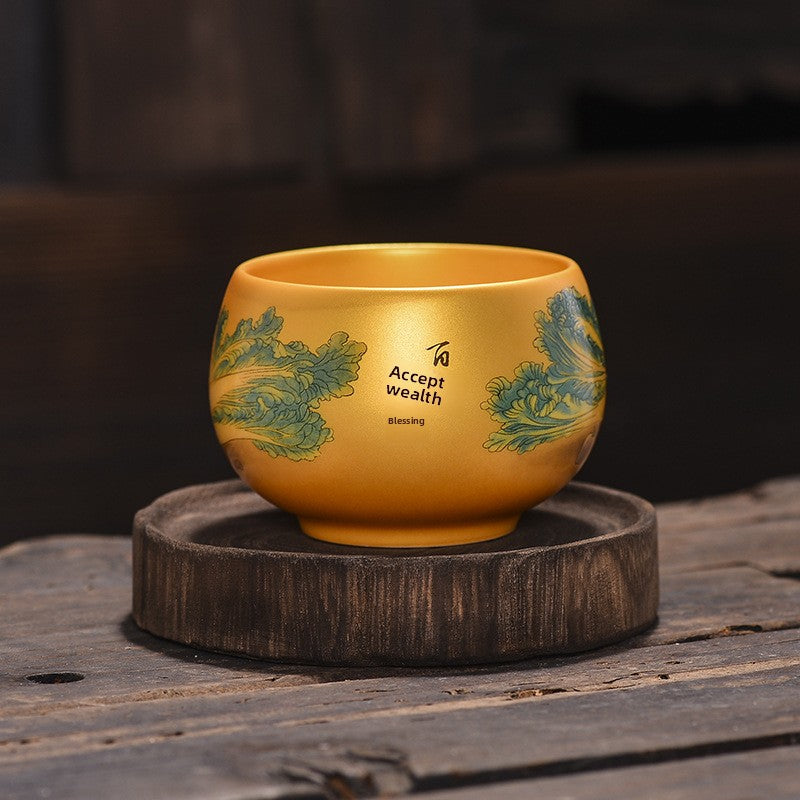 Eight Horses Picture Dragon King Cup Zen Meditation Cup Single Cup Master's Tasting Cup Ceramic Tea Set