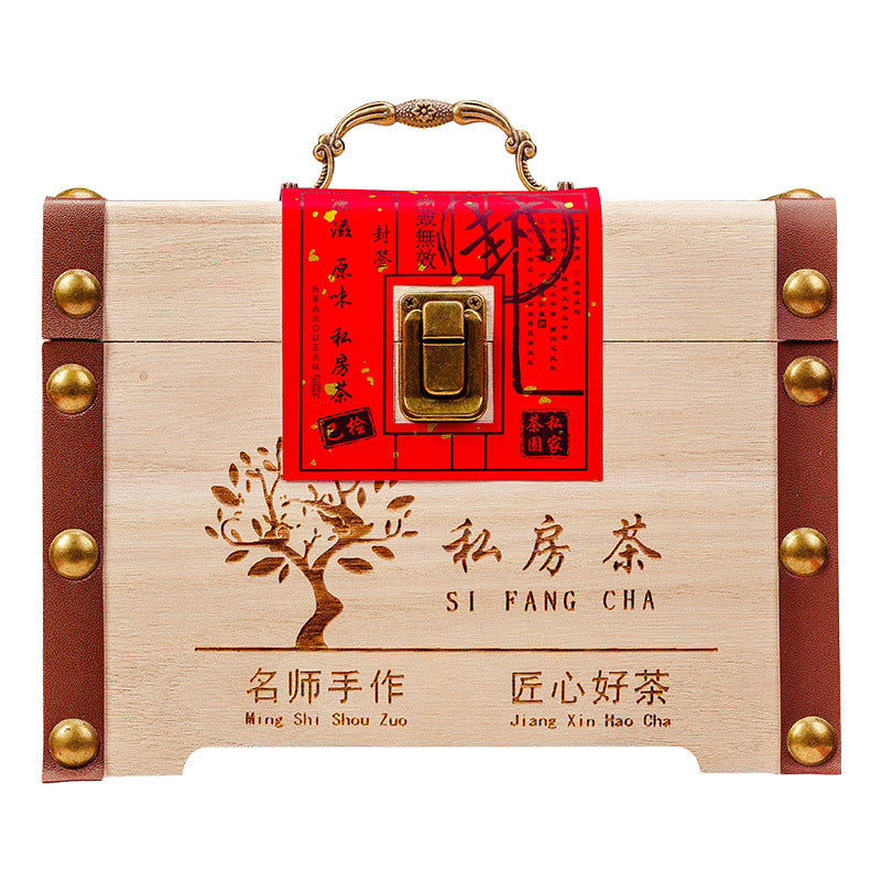 Anxi Strong Fragrance Tieguanyin Oolong Tea 500g Solid Wood Gift Box Traditional Charcoal Roasting Craft High Mountain Orchid Fragrance Seven Pours of Residual Fragrance