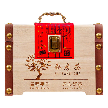 Anxi Strong Fragrance Tieguanyin Oolong Tea 500g Solid Wood Gift Box Traditional Charcoal Roasting Craft High Mountain Orchid Fragrance Seven Pours of Residual Fragrance