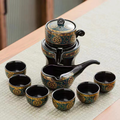 Fortune Rotating Water Outlet Wisteria Tea Set