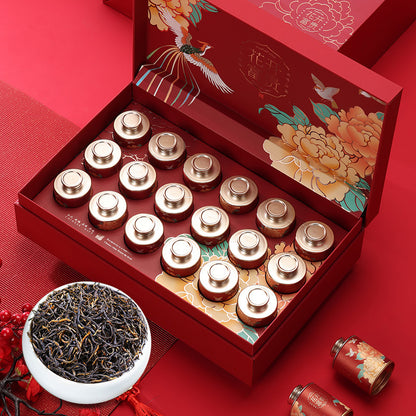 Floral Fragrance Lapsang Souchong Black Tea Strong Aroma Tea Leaves - 250g Gift Box |       Traditional smoking craft, pine wood aroma and floral sweetness