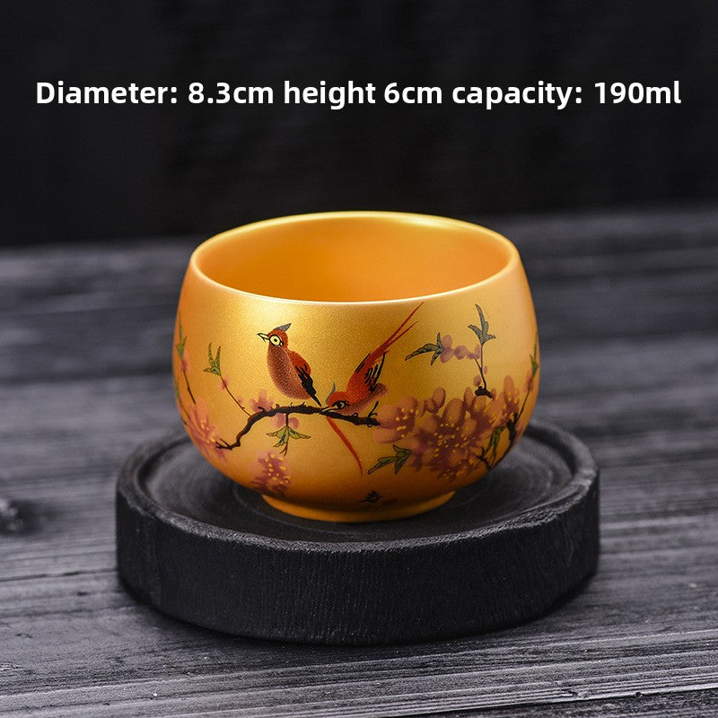 Eight Horses Picture Dragon King Cup Zen Meditation Cup Single Cup Master's Tasting Cup Ceramic Tea Set