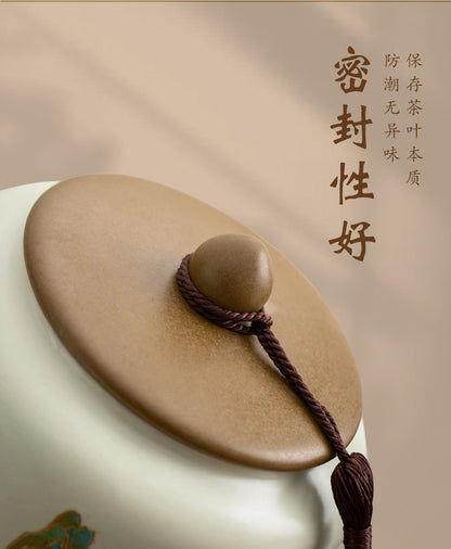Bi Luo Chun Green Tea - 500g in Ceramic Canister