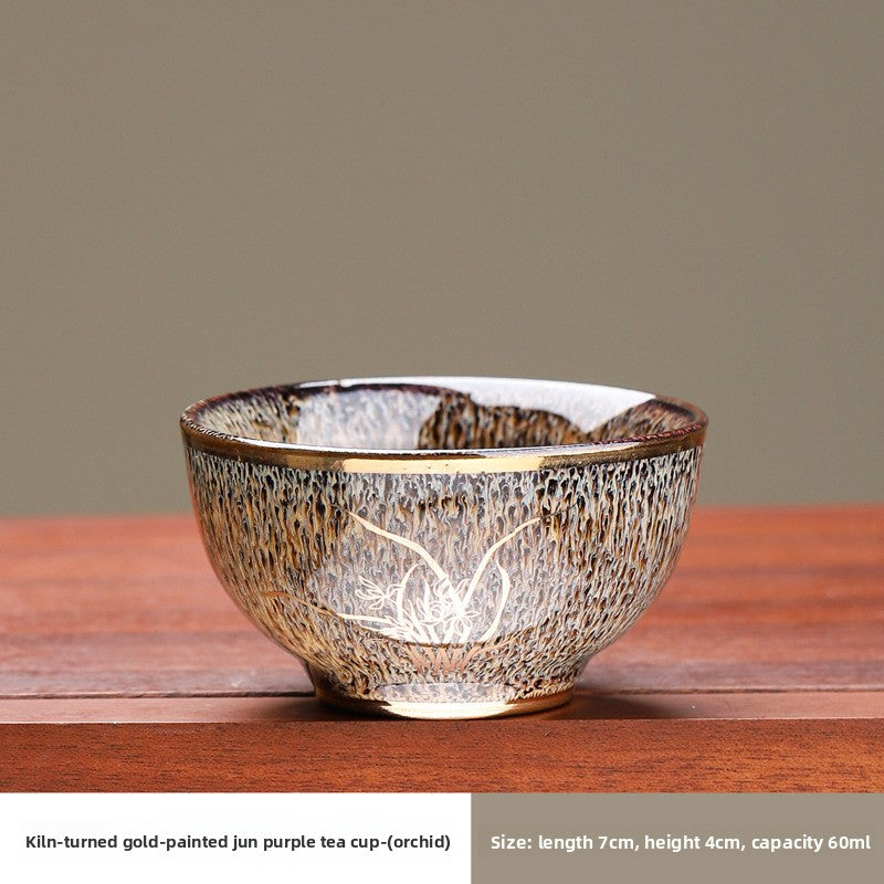 Unique Kiln-Change Tea Cup, One-of-a-Kind Master Cup, Kung Fu Tea Set Single Bowl