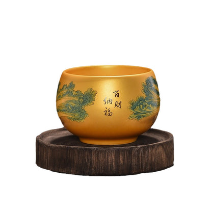 Eight Horses Picture Dragon King Cup Zen Meditation Cup Single Cup Master's Tasting Cup Ceramic Tea Set