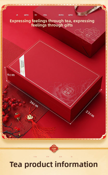 Floral Fragrance Lapsang Souchong Black Tea Strong Aroma Tea Leaves - 250g Gift Box |       Traditional smoking craft, pine wood aroma and floral sweetness